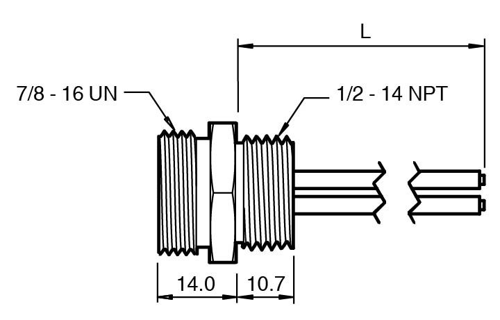 1/2" NPT-V94-G-.3M