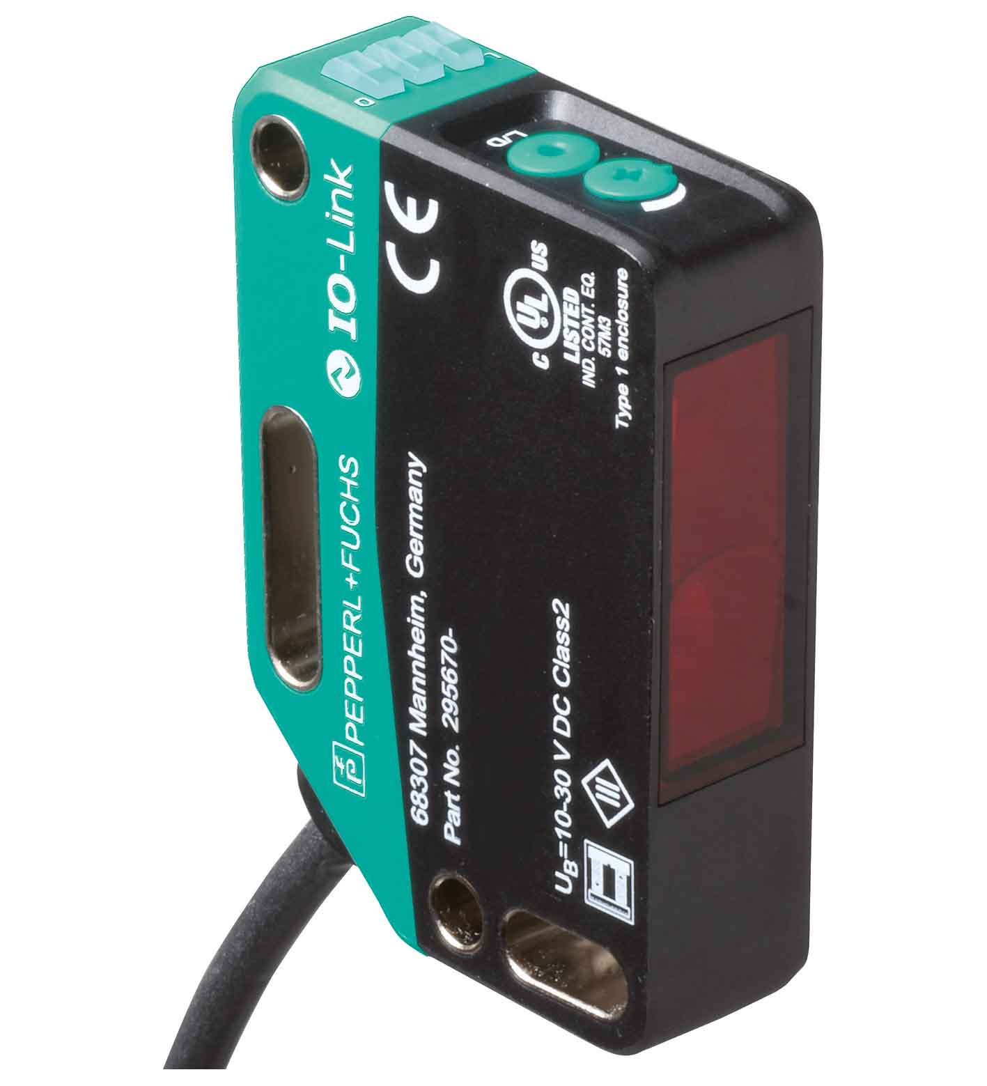 Laser retroreflective sensor OBR25M-R201-2EP-IO-L