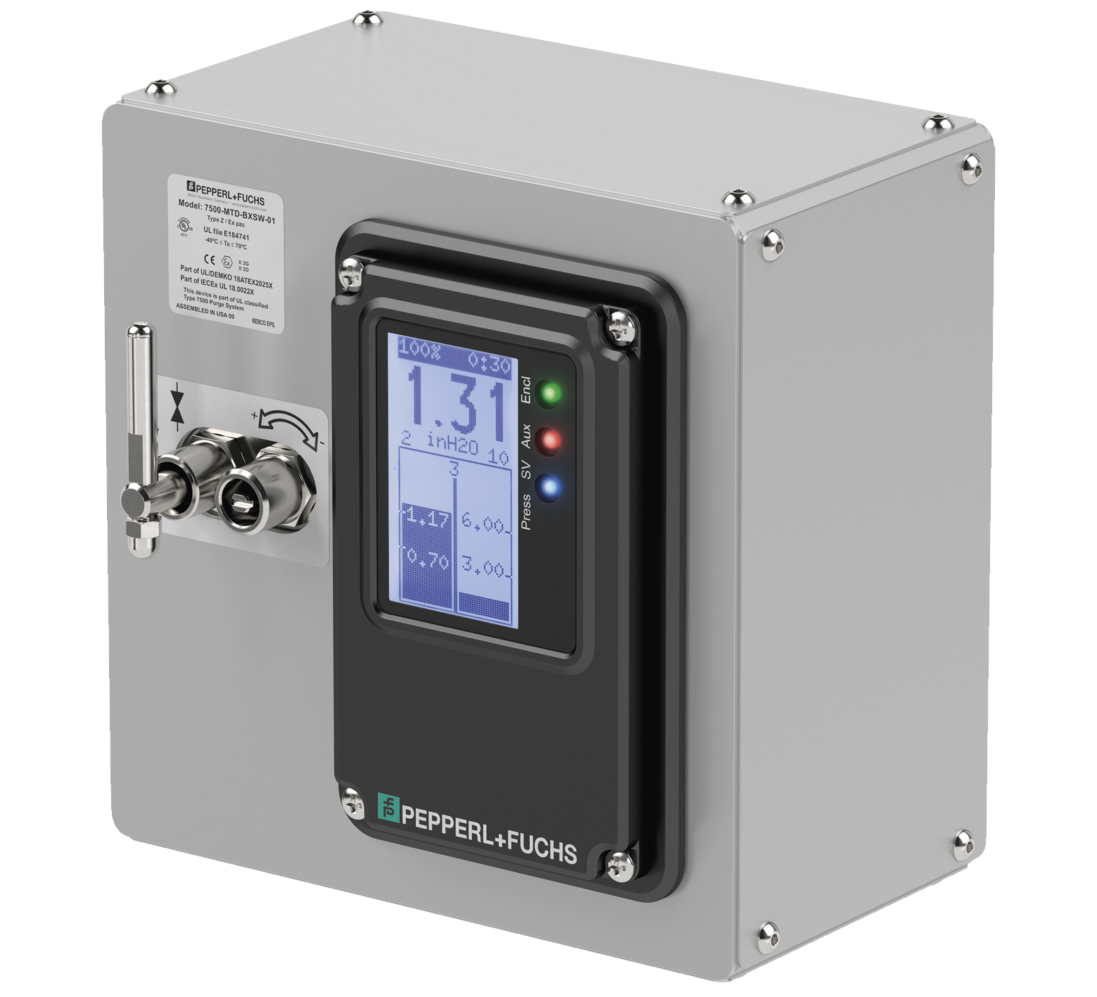 7500 Series Mounted Control Unit, Type Z and Ex pzc 7500-MTD-BXSW-01