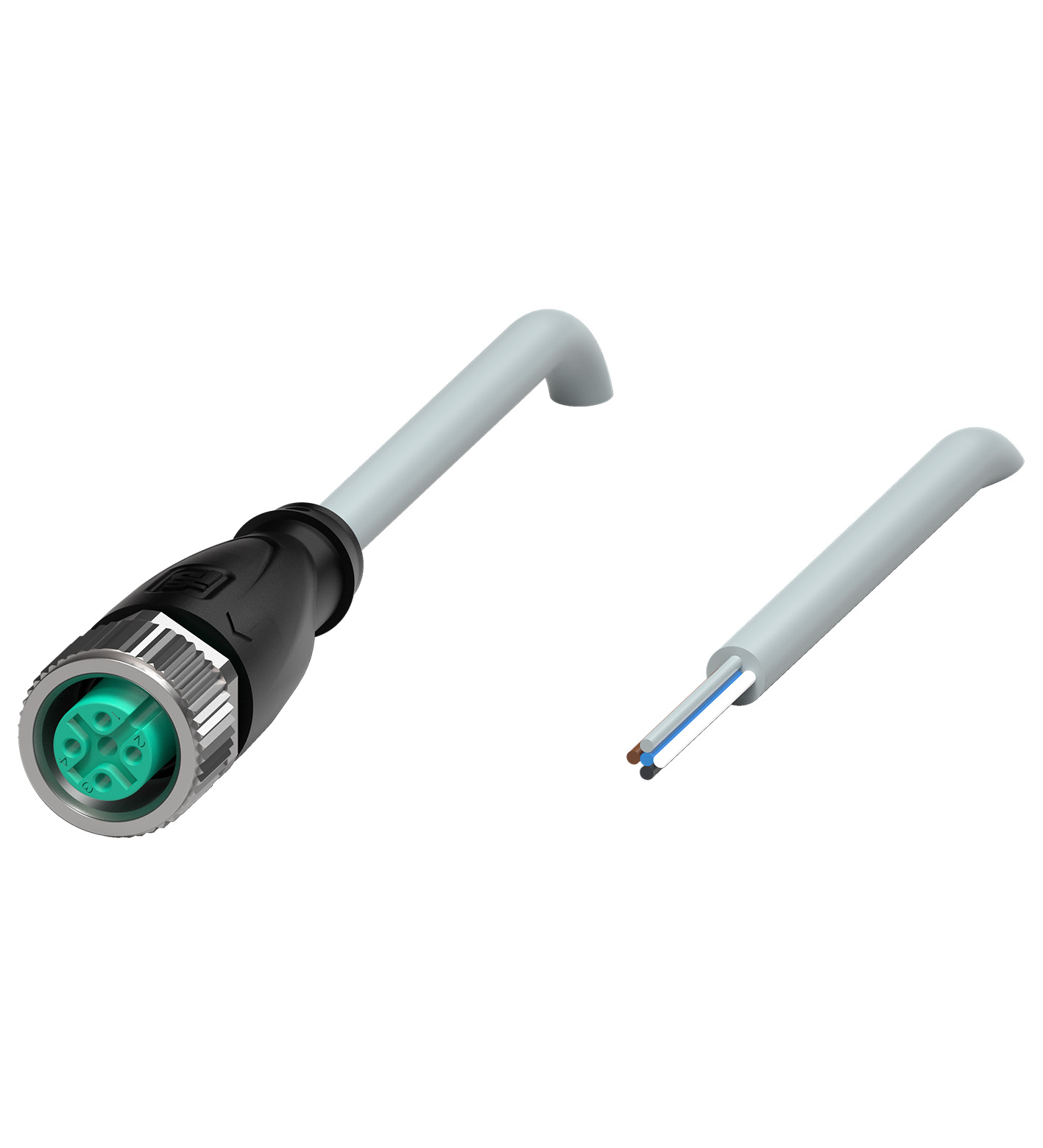 Female cordset V15-G-5M-PVC