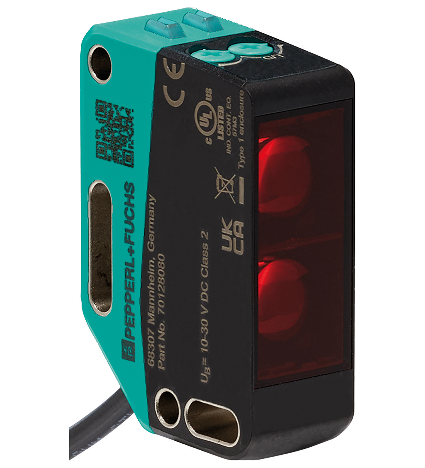 Retroreflective sensor OBR17M-R202-E5-0,3M-V1